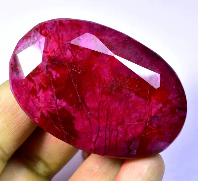 RARE 415.20 CT Natural HUGE Red Ruby Museum Grade CERTIFIED* Oval Loose Gemstone