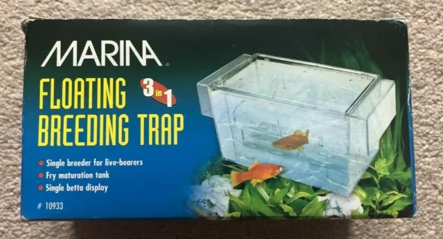 Marina 3 in 1 Breeding Trap Floating Isolation Fry Trap Aquarium Safety Chamber