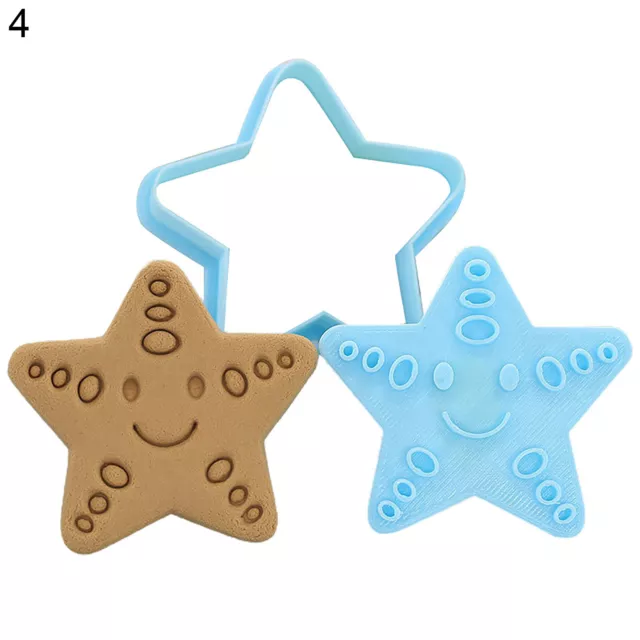 3D Cartoon Marine Animal Biscuit Mold Home Press Fondant Mould Cookie DIY Tool 7