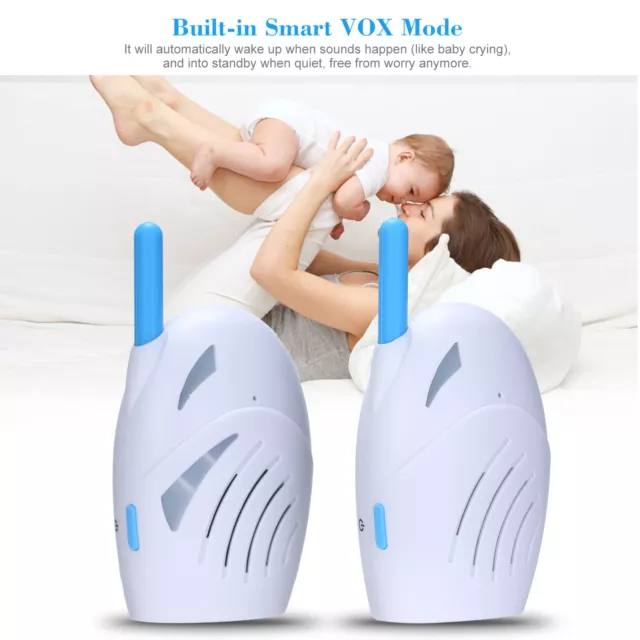 2.4GHz Wireless Baby Monitor Two Way Talk Detector Digital Audio