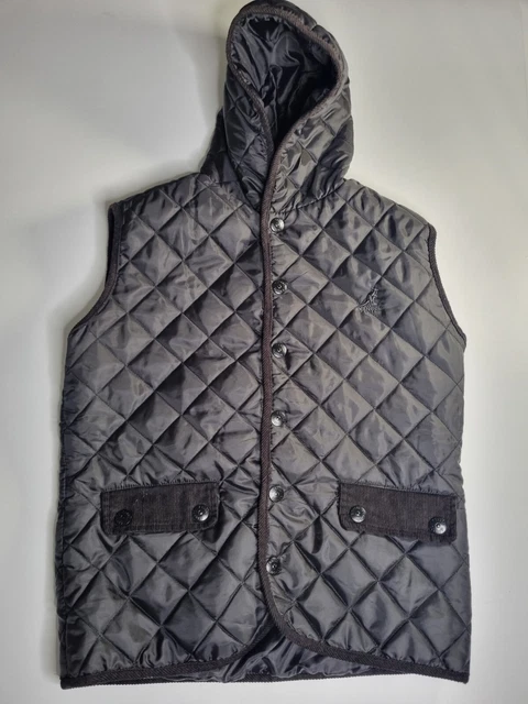 KANGOL PUFFER GILET Bodywarmer Black XL Men s 19.99 PicClick UK