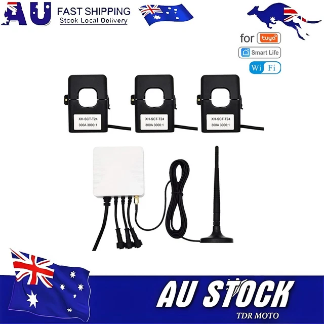 SPORTARC Solar PV Energy Meter 3 Phase WiFi Remote Control With TUYA App Current Voltage Protection DIN Rail Energy Consumption Meter Bidirectional