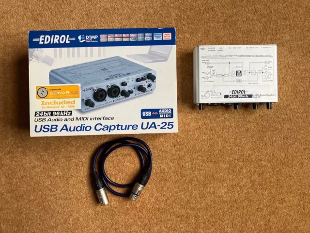 Edirol 24bit 96khz Roland USB audio capture interface UA-25