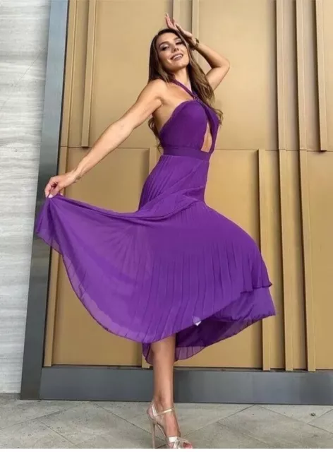Vestito zara plissettato hotsell