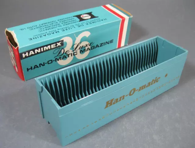 Vintage/retro 60s Hanimex Han-O-Matic 35mm slide magazine-36 slide capacity