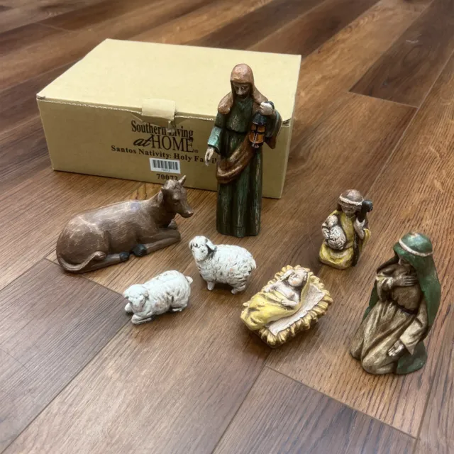 Southern Living At Home Santos Nativity Holy Family in Box 7pc Set 70072