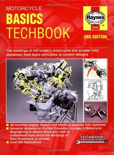 Motorcycle Basics Techbook (Haynes Techbooks) by Shoemark, Pete Hardback Book