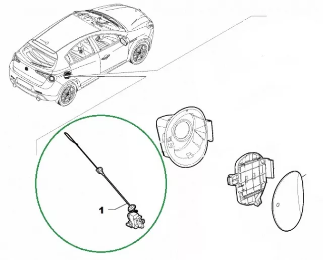 Alfa romeo giulietta sales fuel cap release