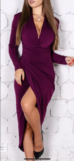 Silkfred deals burgundy dress