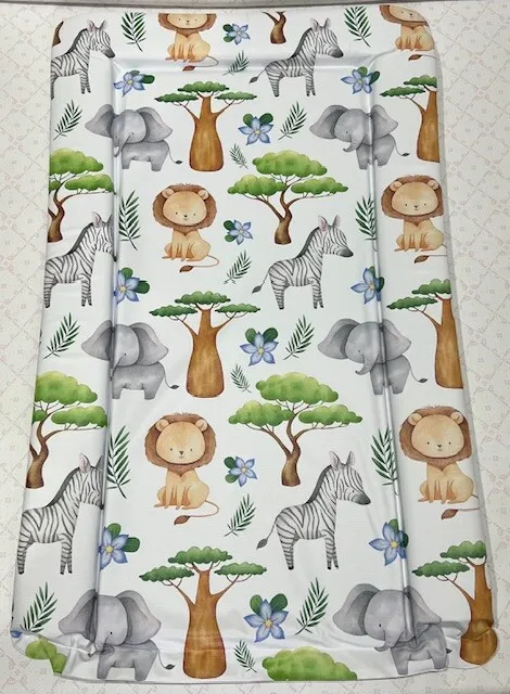 Jungle Safari Pastel Baby Nursery Waterproof Soft Padded Changing Mat