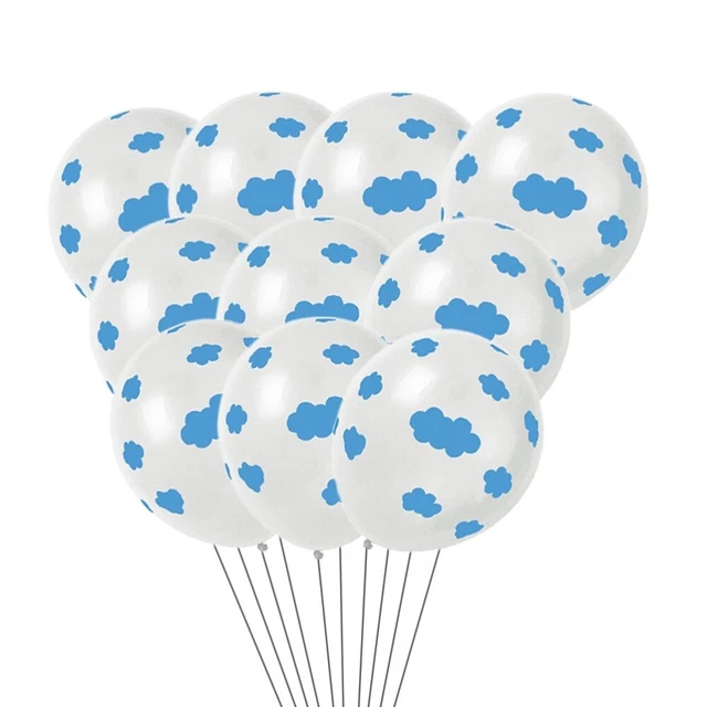 100 piezas de accesorios blancos para decoración de fiestas kit globos de fiesta