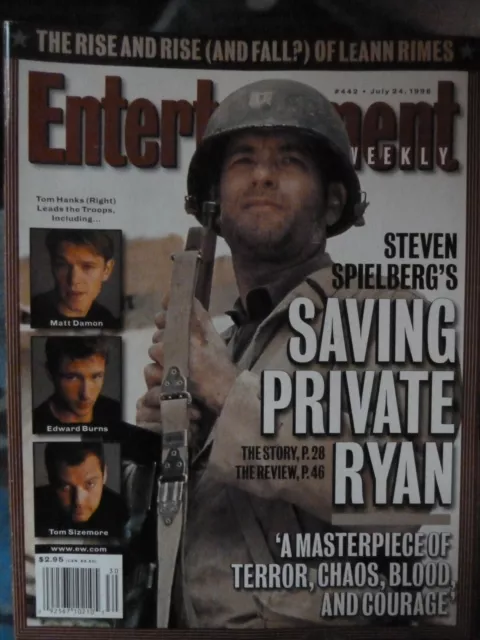 SAVING PRIVATE RYAN. Entertainment Weekly Magazine. July 1998.