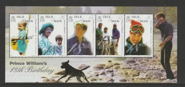 Isle of Man 2000 Prince William Birthday Miniature Sheet SG MS894 MNH