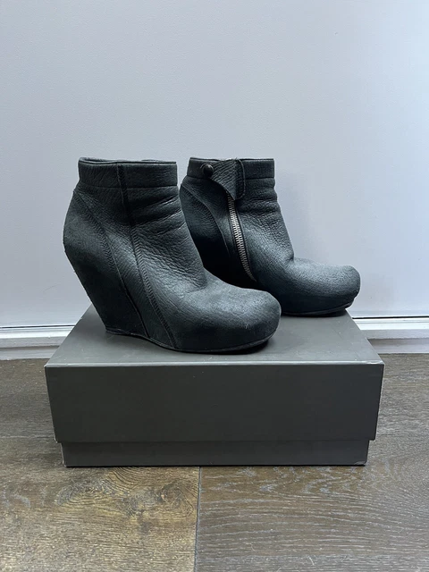Rick owens clearance wedge ankle boots
