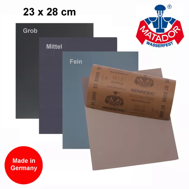 Wasserfestes Schleifpapier Nass Trocken Wasserschleifpapier Schmirgelpapier Set