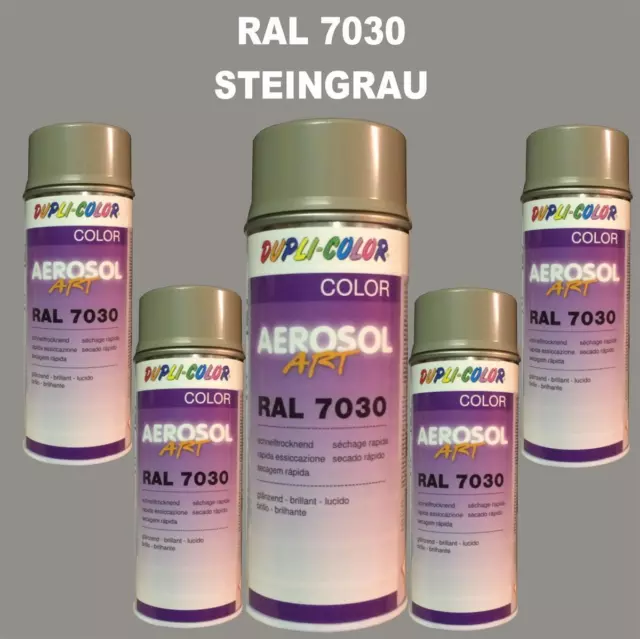 5 Spray Dupli Color Ral A ´400 ML Ral 7030 Gris Pierre