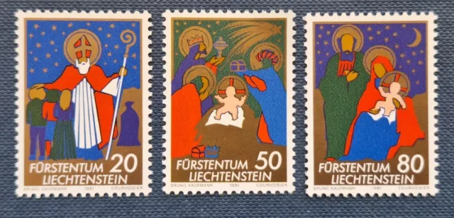 Liechtenstein 1981, Weihnachten, Mi. 788 - 790 komplett (3), **