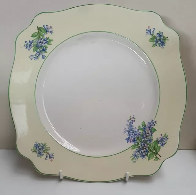 Vintage A J Wilkinson Royal Staffordshire Lilac Square Plate c1947-64 22.5cm