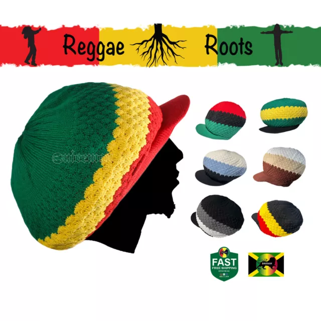Rasta Cappello Cjamaica Reggae Corona Roots Selassie Africa Marley M/L