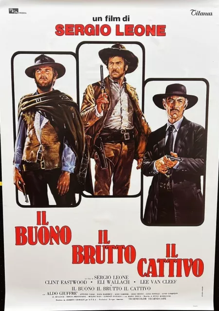 Il buono il brutto il cattivo - Sergio Leone - RISTAMPA Poster cm. 70x100