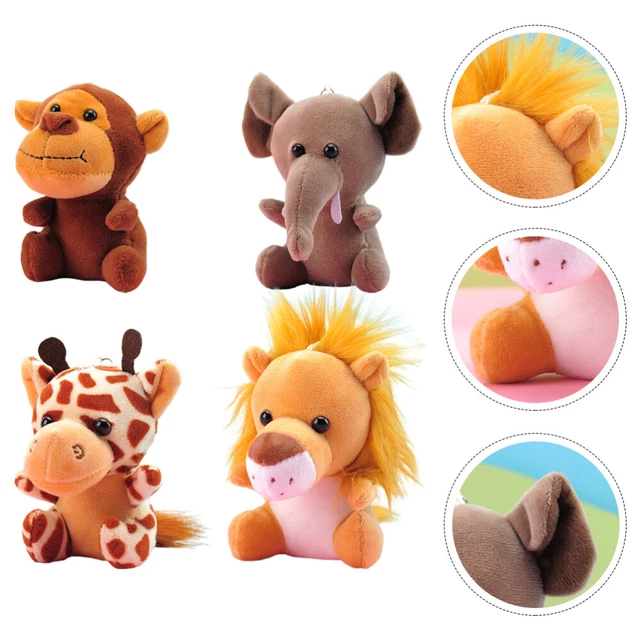 4 pz portachiavi regali per borse morbide peluche