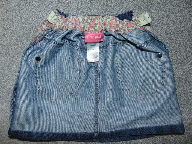 Bundle Mix, Girls' Denim Pinafore Dress & Skirt, Next, Age 2-3 Years, VGC 5