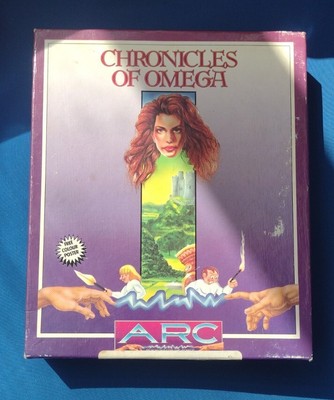 CRONACHE di Omega-Arco ATARI/Computer AMIGA GIOCO 1990s RIVISTA Pubblicità #B5722 
