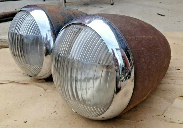 1939 Chevy HEADLIGHT ASSEMBLIES Original GM pair Guide Tiltray Master Deluxe 85
