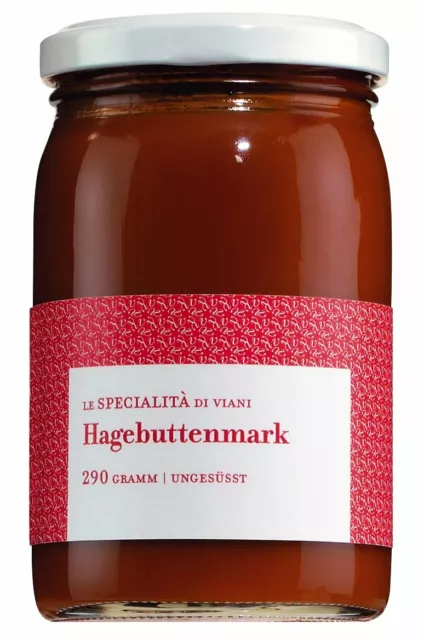 20,34€/kg - Hagebutten Püree - Hagebuttenmark 100 % Frucht - 290 g - ungesüsst -