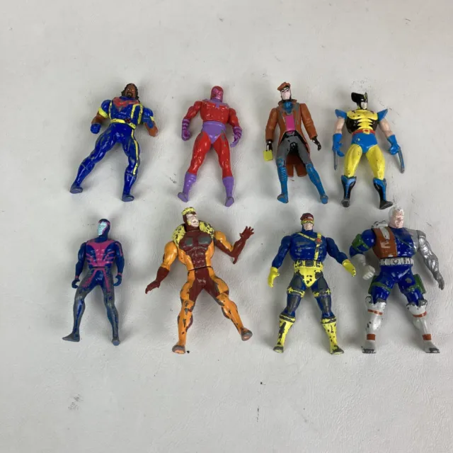 Vintage 1994 Lot Of 8 Marvel X-Men Steel Mutants Diecast Figures
