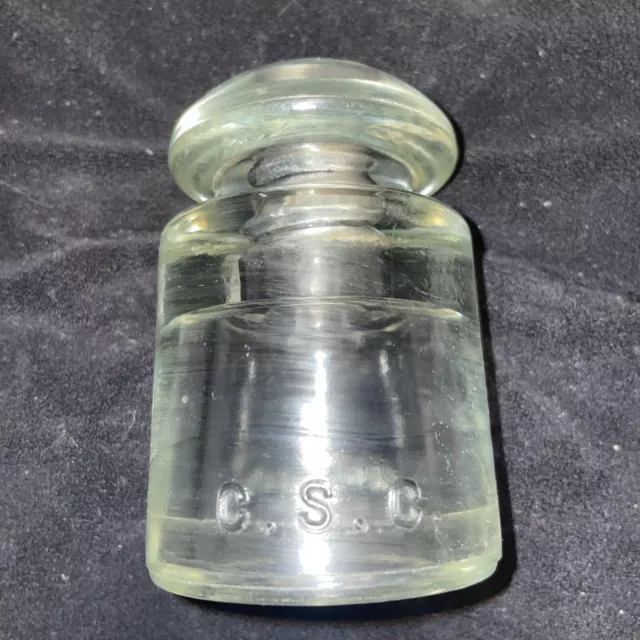 Vintage Hemingray 7-47 CSC Glass Insulator