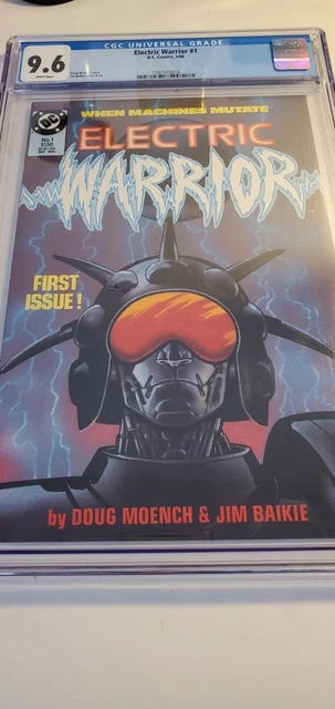 1986 Dc Comics When Machines Mutate First Issue Electric Warrior 1 Cgc 9.6 Grade