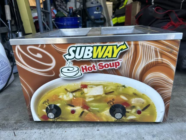 DUKE SUBWAY COUNTERTOP HOT HOLDING ELECTRIC 2-WELL SOUP WARMER (No Water Needed)