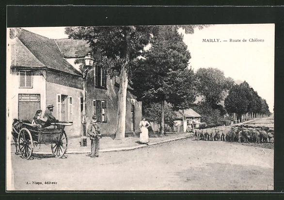 CPA Mailly, Route de Châlons