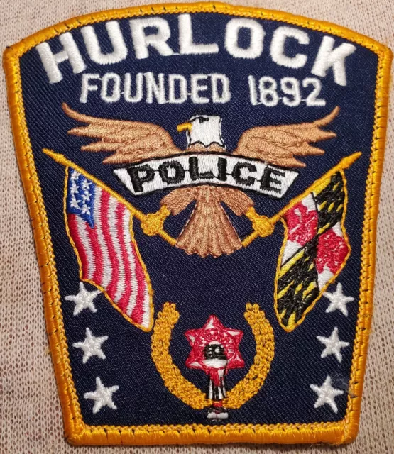 MD Hurlock Maryland Police Shoulder Patch