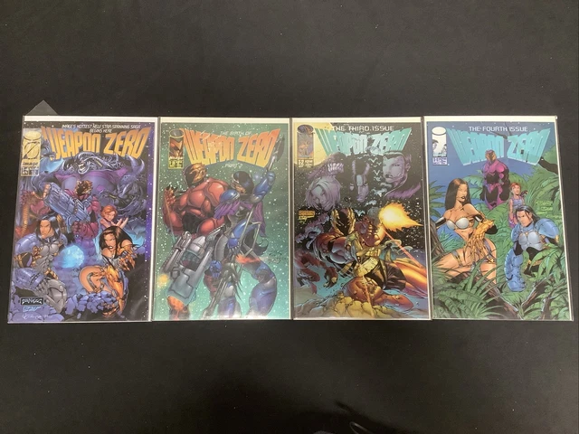 Weapon Zero Comic Bundle: Vol.1 #1-4, Vol.2 #0-9, Image Comics, 1995