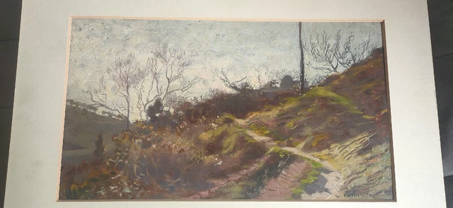 Quadro dipinto olio tavola Niccolò Cannicci 23.5x40.5 Cm firmato senza cornice Quadro dipinto olio tavola Niccolò Cannicci 23.5x40.5 Cm firmato senza cornice