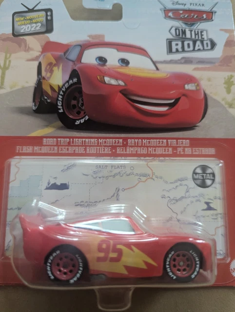 DISNEY PIXAR CARS Road Trip Lighting McQueen 1:55 Scale Die Cast (Metal ...