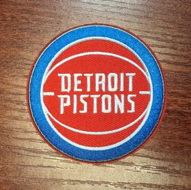 Detroit Pistons Patch 2.75" NBA Basketball Sports League Embroidered Iron On