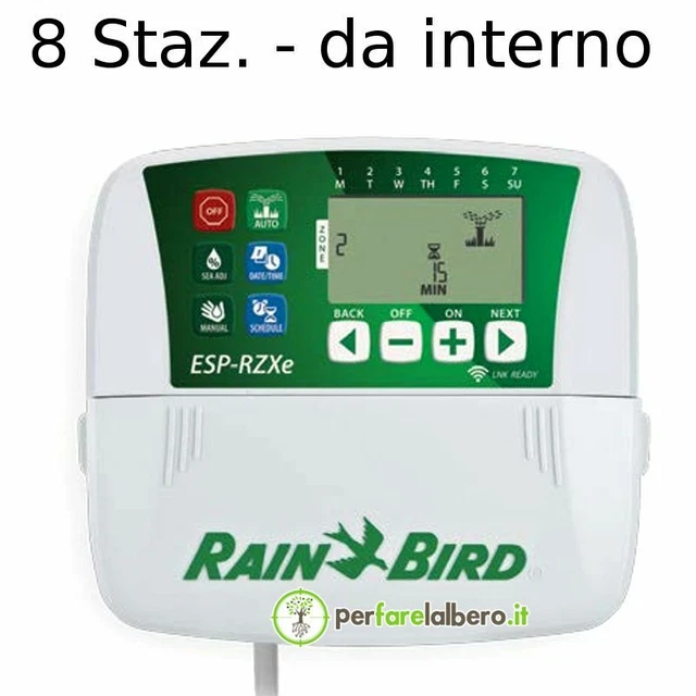 Centralina irrigazione Programmatore Rain Bird ESP RZXe6i e RZXe8i da interno 2