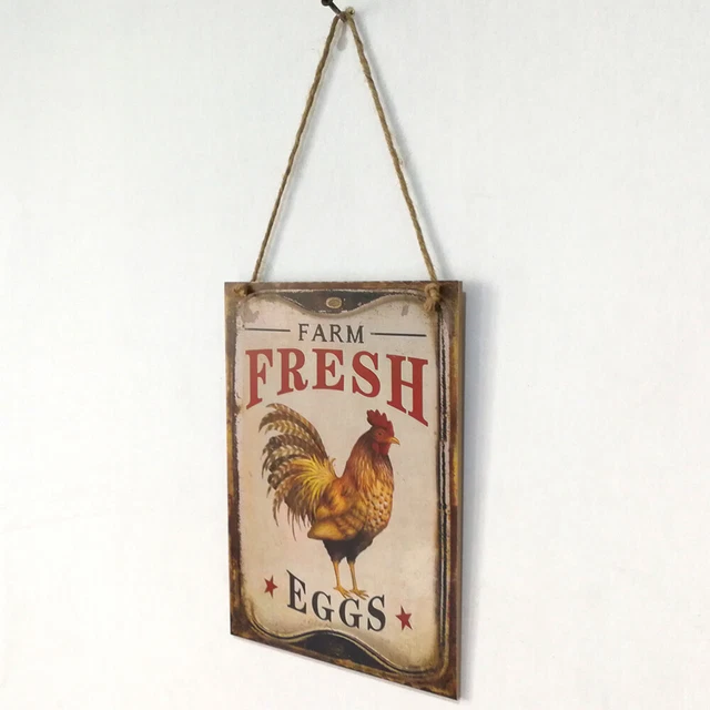 Vintage Bar Sign Coop Door Sign Hanging Wall Plaque Retro Poster Plaque Cafe Bar