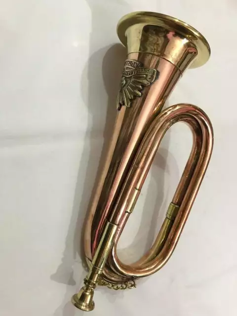 Bugle Brass & Copper Vintage Australian Military Forces Commonwealth