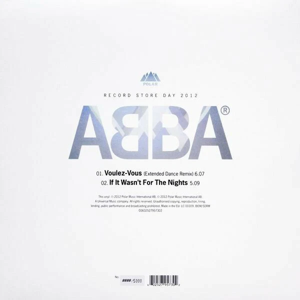 ABBA VOULEZVOUS (Dance Remix) 12", SCELLÉ Édition Limitée, Numéroté, Officiel EUR 116,75