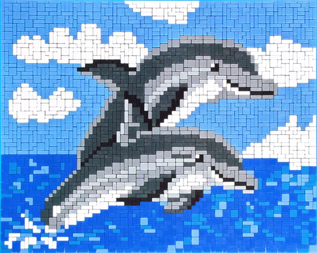 Mini Stecksystem Delfine springend ca. 2.130 Teile Nr. 41052