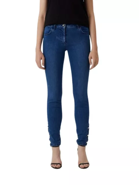 Jeans Liu Jo modello Skinny in cotone elasticizzato, da donna colore Blu scuro