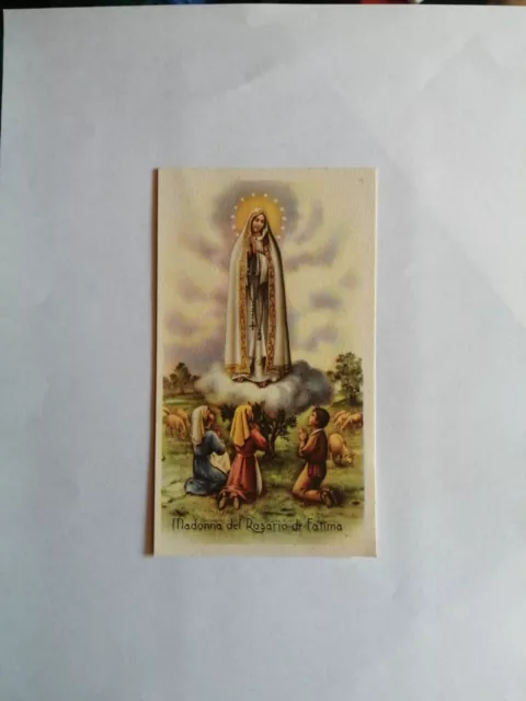 Madonna di FATIMA, holy card, NG Dep. 3120