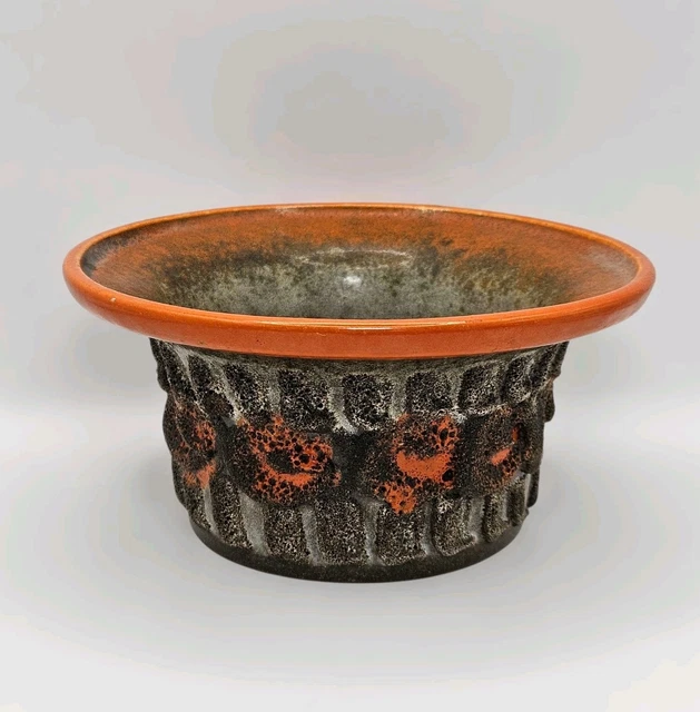 工芸品 1960s Strehla Fat Lava Bowl Fat Lava glazed ceramic by Strehla Keramik, 1970s | intOndo