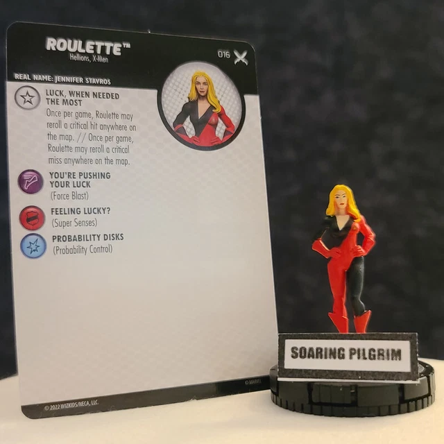 ROULETTE  - 016 COMMON - X of Swords Marvel Heroclix #16