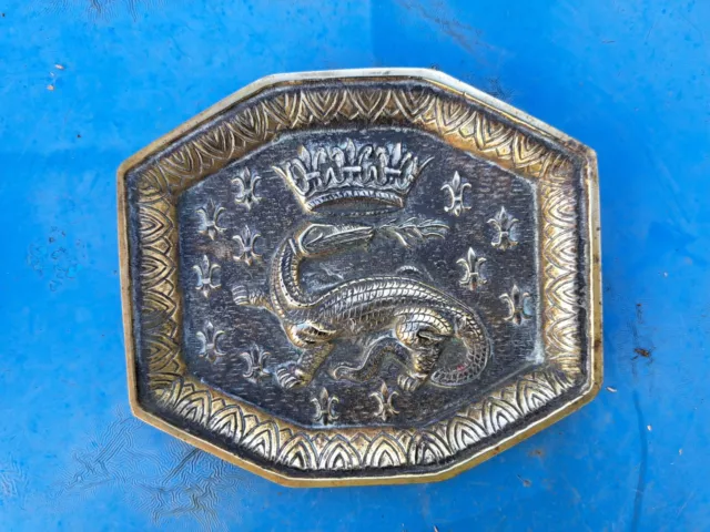 Ancien vide poche ou cendrier CFP en bronze