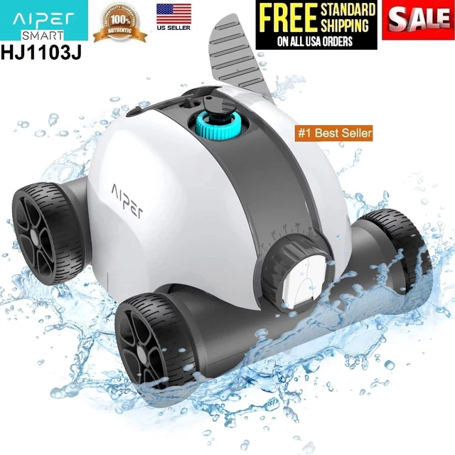 AIPER Cordless Robotic Pool Cleaner Seagull 1000 Dual-Drive Motors- OPEN BOX